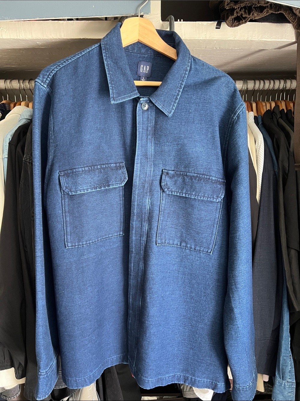 Gap Indigo Overshirt